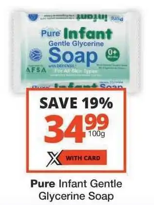 Checkers Pure Infant Gentle Glycerine Soap offer