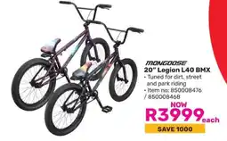 Game Mongoose 20β Legion L40 BMX offer