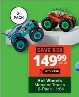 Checkers Hot Wheels Monster Trucks offer
