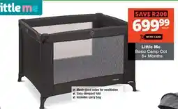 Checkers Little Me Basic Camp Cot offer