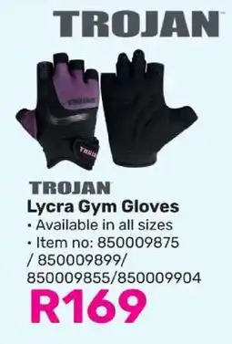 Game TROJAN Lycra Gym Gloves offer