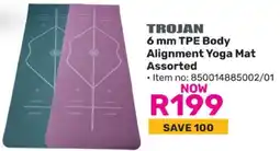 Game TROJAN 6 mm TPE Body Alignment Yoga Mat Assorted offer