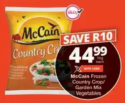 Checkers McCain Frozen Country Crop/Garden Mix Vegetables offer