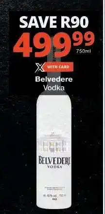 Checkers Belvedere Vodka offer