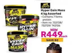 Game Hyper Gain Mass 4 kg Assorted offer