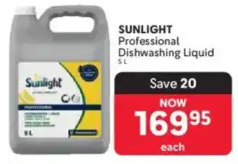 Makro SUNLIGHT Professional Dishwashing Liquid offer
