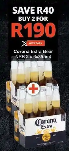 Checkers Corona Extra Beer offer