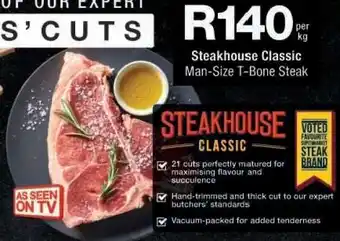 Checkers Steakhouse Classic Man-Size T-Bone Steak offer