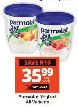 Checkers Parmalat Yoghurt offer