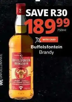 Checkers Buffelsfontein Brandy offer