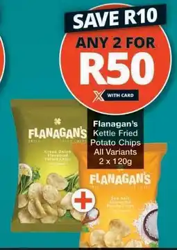 Checkers Flanagan's Kettle Fried Potato Chips offer