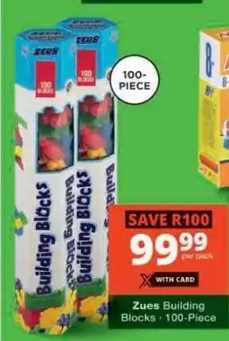 Checkers Zues Building Blocks offer