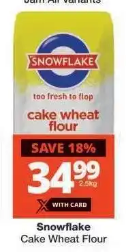 Checkers SNOWFLAKE CAKE WHEAT FLOUR offer