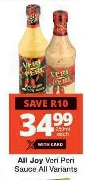 Checkers All Joy Veri Peri Sauce All Variants offer