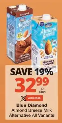 Checkers Blue Diamond Almond Breeze Milk offer