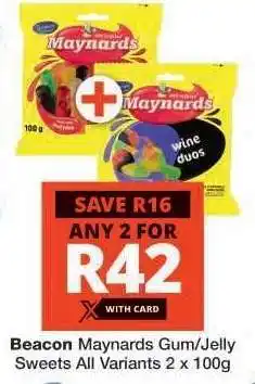 Checkers Beacon Maynards Gum/Jelly Sweets offer