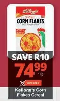 Checkers Kellogg's Corn Flakes Cereal offer