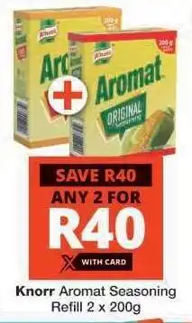 Checkers Knorr Aromat Seasoning Refill 2 x 200g offer