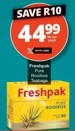 Checkers Freshpak Pure Rooibos Teabags offer
