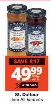 Checkers St. Dalfour Jam All Variants offer
