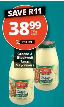 Checkers CROSSE & BLACKWELL TANGY MAYONNAISE offer