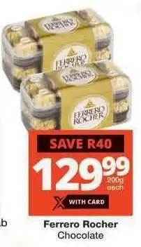 Checkers Ferrero Rocher Chocolate offer
