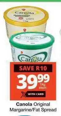 Checkers Canola Original Margarine/Fat Spread offer