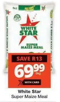 Checkers WHITE STAR SUPER MAIZE MEAL offer
