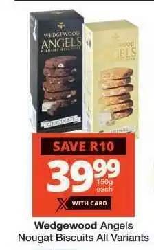 Checkers Wedgewood Angels Nougat Biscuits offer