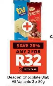 Checkers BEACON CHOCOLATE SLAB offer