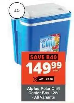 Checkers Alplas Polar Chill Cooler Box offer