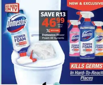 Checkers Domestos Power Foam offer
