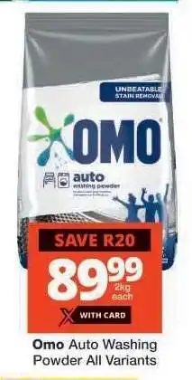 Checkers Omo Auto Washing Powder All Variants offer