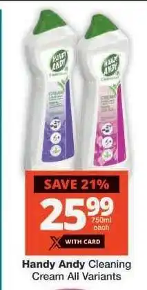 Checkers Handy Andy Cleaning Cream All Variants offer