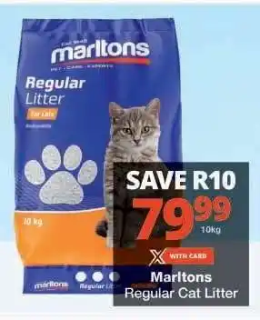 Checkers Marltons Regular Cat Litter offer