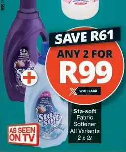 Checkers STA-SOFT FABRIC SOFTENER offer
