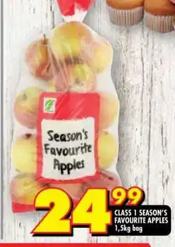 Shoprite CLASS 1 SEASON'S FAVOURITE APPLES offer