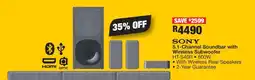 OK Furniture SONY 5.1-Channel Soundbar with Wireless Subwoofer offer