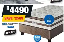 OK Furniture 137cm Espresso Base Set offer