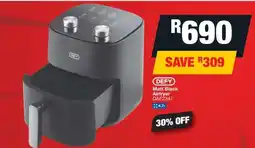 OK Furniture DEFY Matt Black Airfryer DAF2347 offer