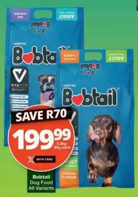Checkers Bobtail Dog Food offer