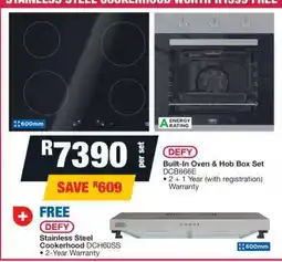 OK Furniture DEFY Built-In Oven & Hob Box Set DCB866E offer