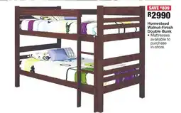 OK Furniture Homestead Walnut-Finish Double Bunk offer