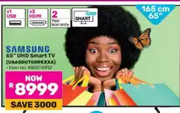 Game Samsung 65 UHD Smart TV offer