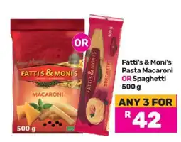 Game Fatti's & Moni's Pasta Macaroni OR Spaghetti offer