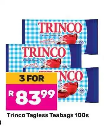 Game Trinco Tagless Teabags 100s offer