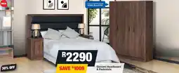 Gemeni Headboard & Pedestals