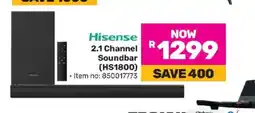 Game Hisense 2.1 Channel Soundbar HS1800 offer