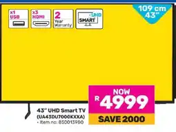 Game 43 UHD Smart TV (UA43DU7000KXXA) offer