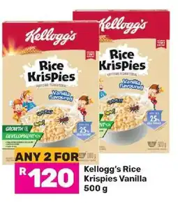 Game Kellogg's Rice Krispies Vanilla 500 g offer